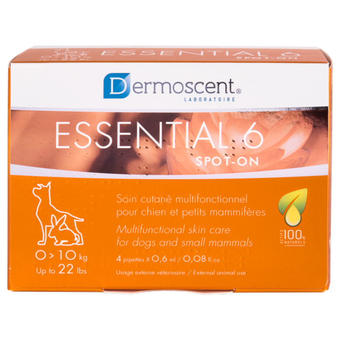 Dermoscent Essential 6 Spot-On Skin Supplement for Dogs - 0-10kg
