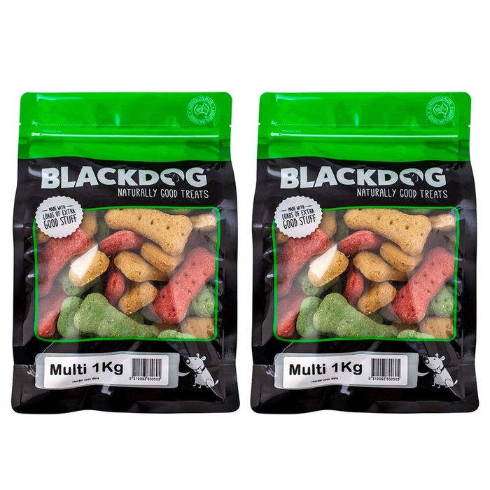 2x Blackdog 1kg Naturally Good Pet/dog Premium Multi Mix Biscuits Healthy Treats