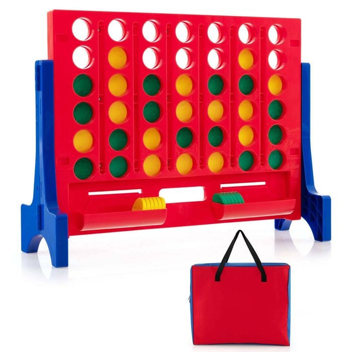 Costway Giant 4 In A Row Game Set Red