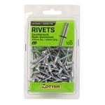 Otter 4.8 x 4.8mm Countersunk Open Aluminium Rivets - 100 Pack