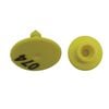 1-100 Cattle Number Ear Tags Set - Round Yellow Pig Sheep Goat Livestock Label