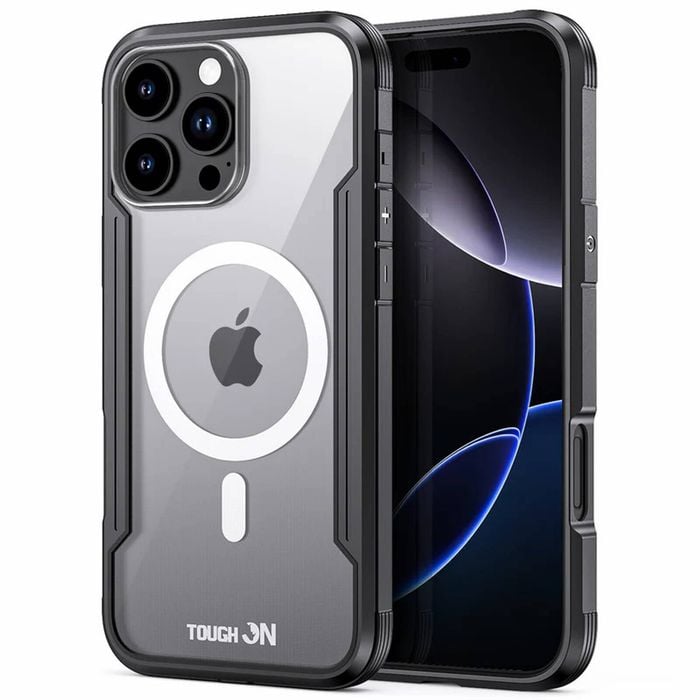 Tough On iPhone 16 Pro Max Case Iron Shield with MagSafe Black