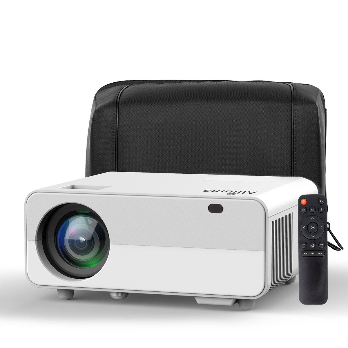 ALLIUMS Portable Projector 1080p Full HD, 5.2BT, 10W Hi-Fi Speaker ...