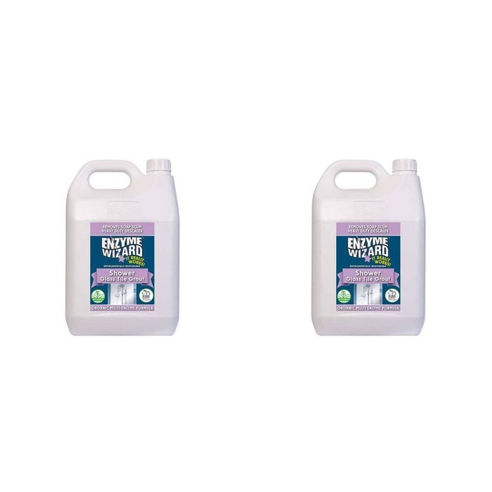 2PK Enzyme Wizard Shower Glass Tile Grout Cleaner Organic Multi Enzyme 5L