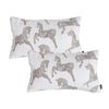 SOGA 2X 35cm White Decorative Horse Pattern Cushion Throw Pillow