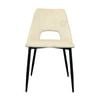 Geena 4pcs Set Dining Chair Premium Velvet Fabric Upholstery Beige