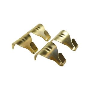 Everhang 10kg Brass Plated Picture Hanging Moulding Hook - 4 Pack