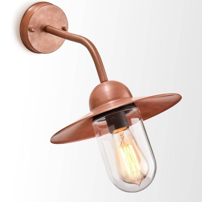 CLA Lighting Deksel Exterior Wall Light Matt Aged Copper IP54