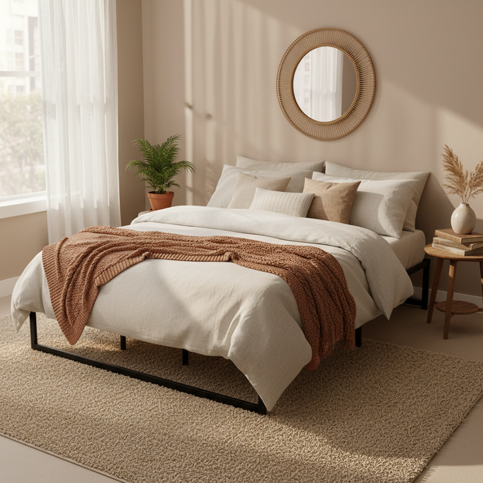 Artiss Bed Frame King Size Metal Frame TINO