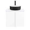 CIBO 600mm Nordic Wall Hung Bathroom Vanity With Black And White Basin