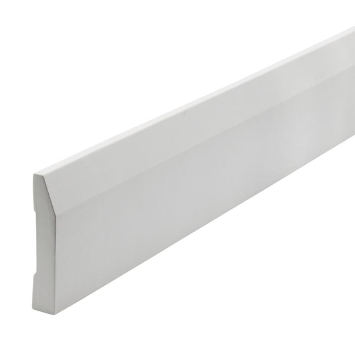 92 x 18mm 5.4m White Moulding Pine FJ Primed Half Splayed