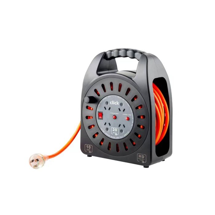 Click 20m 4 Outlet Cable Reel