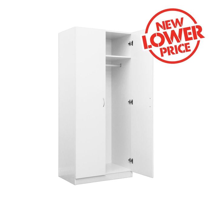 Practa 2 Door Robe White