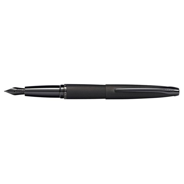 Cross Atx Brushed Etched Diamond Fine Fountain Pen Writing Stationery Black