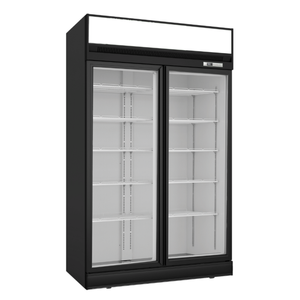 Thermaster  Black Upright Double Glass Door Freezer 1006L LG-1006DF