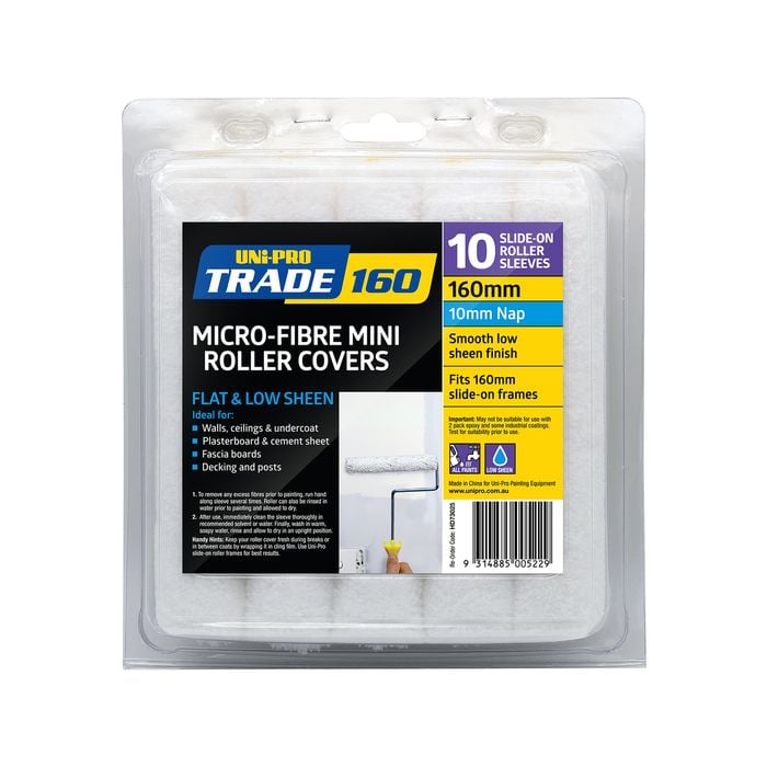 UNi-PRO Mini Roller Cover 160mm 10 Pack