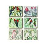 Cinnamon Placemats Cork Backed Set of 6 Australian Parrots