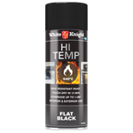 White Knight 300g Black Flat High Temp Spray Paint
