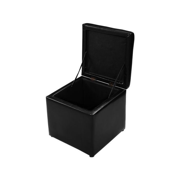 Costway Outdoor Storage Box Home W/hinge Top, Black