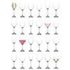 LAV 24pc Ella Glass Stemware Set