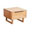 Miuz Solid Oak Wood Bedside Table, Large Side Storage End Table Shelf Nightstand