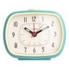 Leni Retro Vintage Rectangle Bedside Analogue Beep Alarm Clock Smokey Blu