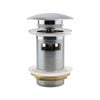 Brasshards 32mm 1 1/4" Chrome Dome Style Overflow Pop Up Waste