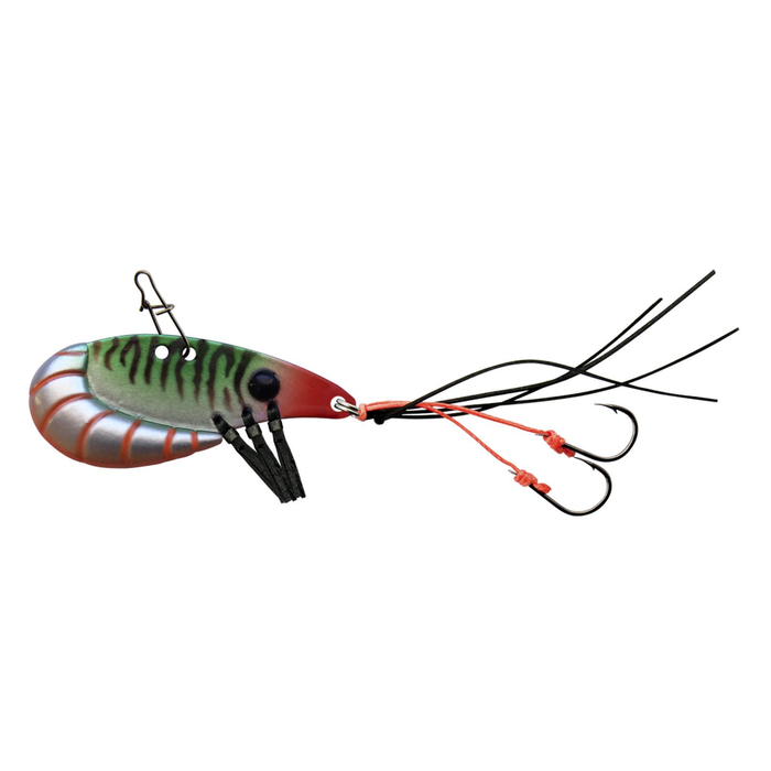 Profishent Vixen Blade 39mm Fishing Lure Silver Green Red Orange