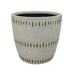 Northcote Pottery 20.5 x 19.5cm Natural Ric Egg Ceramic Indoor Pot