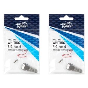 2x Jarvis Walker Tangle Free Whiting Rig Hooks Size 6