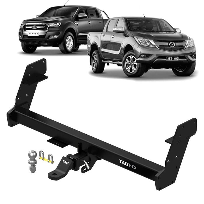 Tag Heavy Duty Towbar & Direct Fit Wiring Kit For Ford Ranger Px2 Px3 Styleside Tub Models (06/2016 - 06/2022)