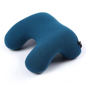 Catzon Travel Pillow Arched Reversible Memory Foam-Blue