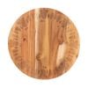 Bread And Butter 18" Wooden Lazy Susan Tray Brown