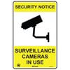 Pinnacle 300 x 200mm Poly Security Notice Surveillance Cameras Sign