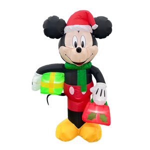 Disney 1.2m Festive Mickey Mouse Inflatable With Internal LED Lights