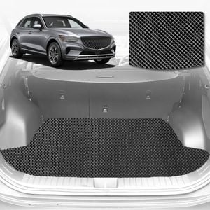 6D Diamond Car Boot Mat for Genesis GV70 IK2022-Current-Cargo Mat-Black-Outback GT