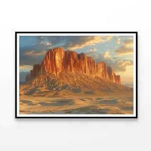View of Valley at Sunset  Print 100% Australian Made 90x60cm  (Poster)