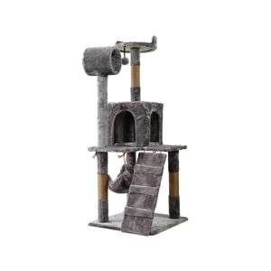 Furtastic 135cm Cat Tree Scratching Post - Silver Grey