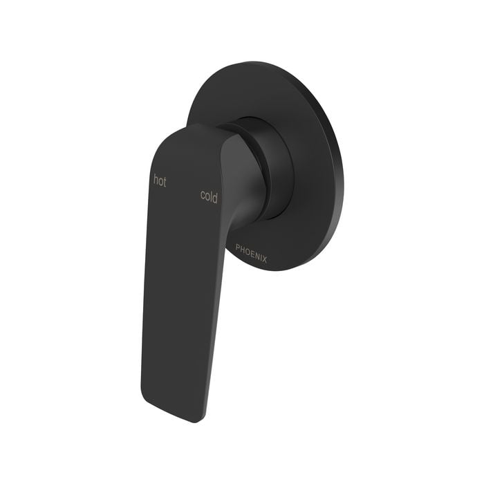 Phoenix Matte Black Aplo Shower / Wall Mixer