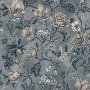 Wallpaper Trader Linda Wallpaper Roll 10.05m X 53cm, Light Blue