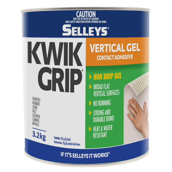 Selleys 3.2kg Kwik Grip Gel Vertical Contact Adhesive
