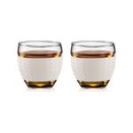 Bodum 0.35 L Off white PAVINA 2 pcs glass with silicone band, 0.35 l, 12 oz 1 pcs