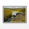 Waterfall with Rocks  Print 100% Australian Made 120x90cm  (Poster)