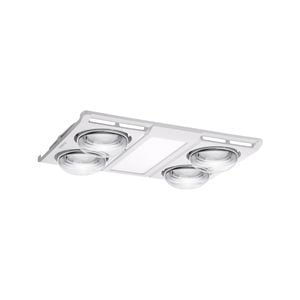 Martec 40W Profile Panel 4 3-In-1 Bathroom Heater Exhaust Fan And LED
