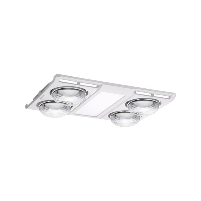 Martec 40W Profile Panel 4 3-In-1 Bathroom Heater Exhaust Fan And LED