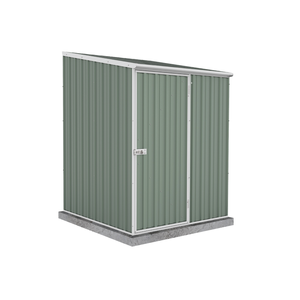 Absco Sheds 1.52 x 1.52 x 2.08m Pale Eucalypt Space Saver Single Door Garden Shed