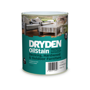Dryden 1L OilStain Decking, Hardwood, & Outdoor Furniture