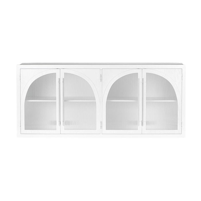 Charles 178cm Sideboard Modern 4 Door Storage Cabinet Unit White