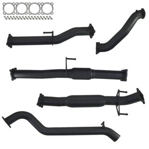 Ignite Exhausts Turbo Back For Toyota Hilux 3l D4d 3" No Cat With Hotdog 409 Stainless Steel