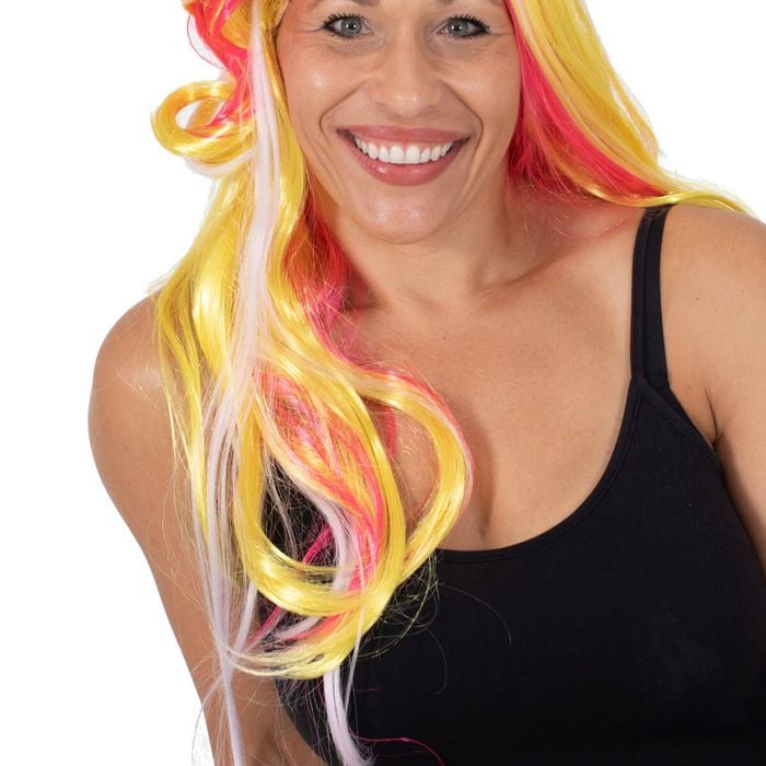 UV Colour-Changing Sunny Long Hair Wig Party Costume Dress Up Accessory Adult